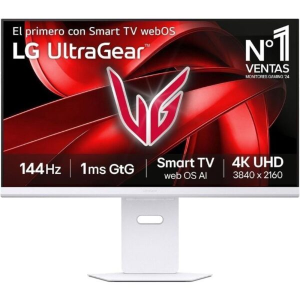 art_lg-m2032g810sa-w_1 Monitor Gaming LG UltraGear 32G810SA-W 32"/ 4K/ Multimedia/ 1ms/ 144Hz/ IPS/ Regulable en altura/ Blanco