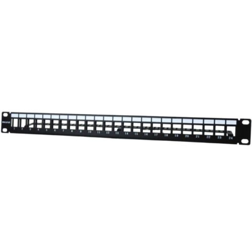art_phk-patch20pa203424_1-1 Patch Panel Phasak PA 3424/ 24 Puertos/ Cat.6/ Altura 1U/ Gestión de Cable/ Conectores RJ45 UTP No Incluidos