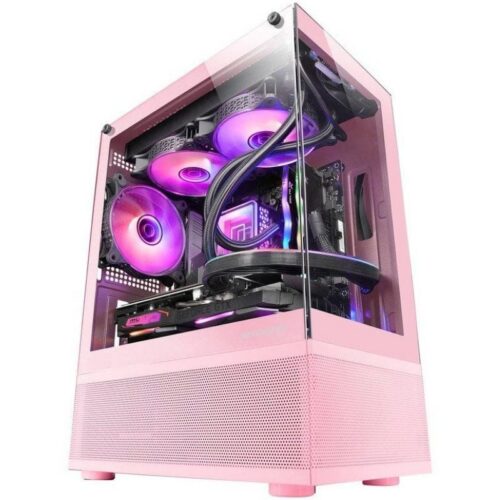Caja Gaming Minitorre Mars Gaming MC-SE Rosa - Alta Performance y Diseño Elegante