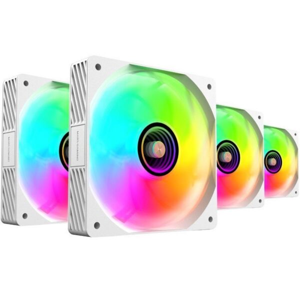art_tac-ref20mf-si4kit20wh_2 Pack 4 Ventiladores Gaming Mars MF-SI4KIT - 12cm ARGB con HUB y Mando a Distancia