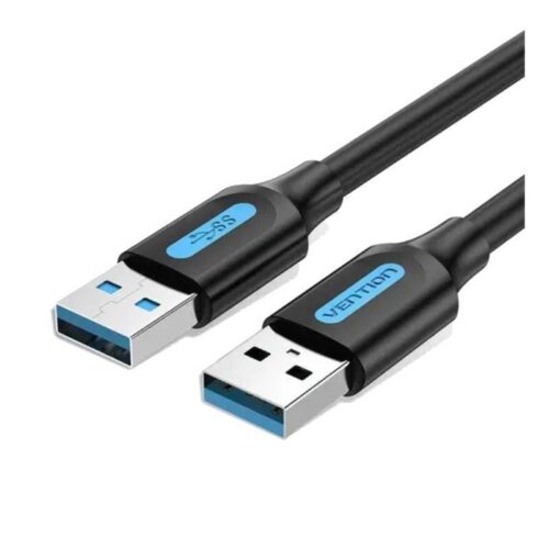 Cable USB 3.0 Vention CONBI - 3m Negro - Alta Velocidad 5Gbps