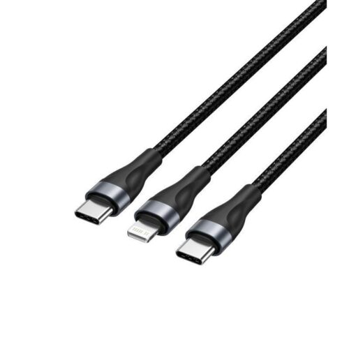 Cable USB-C a Lightning Vention H17BAV - 60W, 480Mbps, 1.2m - Negro