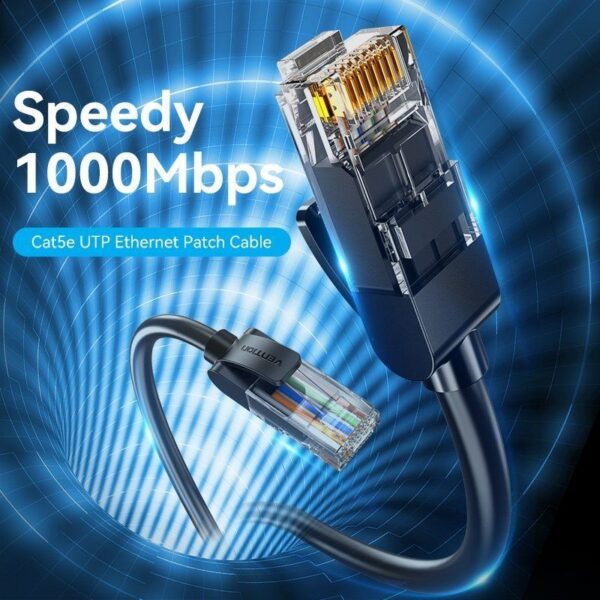 art_ven-cab20iabbd_2 Cable de Red RJ45 UTP Vention IABBD Cat.5e - 50cm - Negro - Alta Velocidad