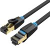 art_ven-cab20ikabd_1-1 Cable de Red RJ45 SFTP Vention Cat.8 - 50cm - Negro - Alta Velocidad y Protección