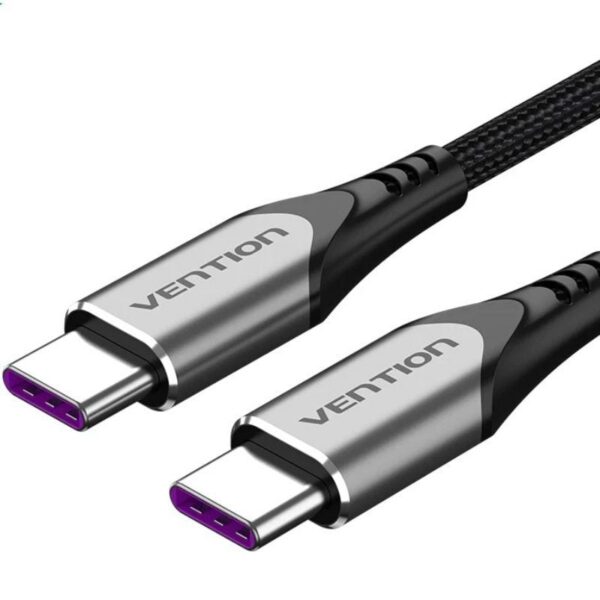 art_ven-cab20taehg_1-1 Cable USB-C a USB-C Vention TAEHG - 1.5m, 100W, 480Mbps - Gris