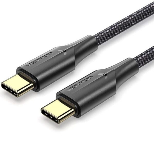 Cable USB-C a USB-C Vention TAUBI 3m - 60W, 480Mbps - Negro