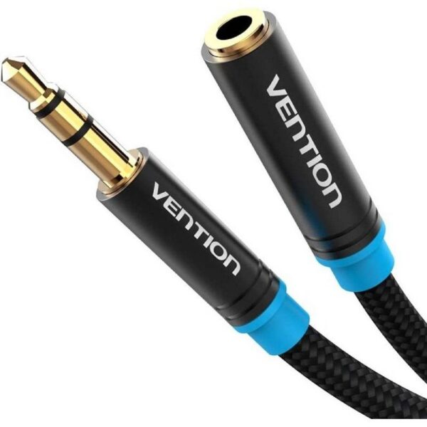art_ven-cab20vab-b06-b200-m_2 Cable Estéreo Vention VAB-B06-B200-M - 2m - Negro - Jack 3.5 Macho a Hembra