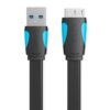 art_ven-cab20vas-a12-b100_2 Cable USB 3.0 Vention VAS-A12-B100 - MicroUSB Macho a USB Macho, 1m, Azul y Negro