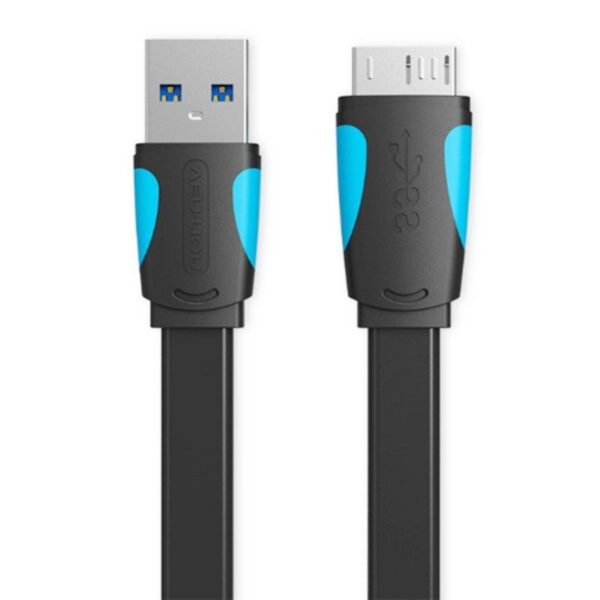 art_ven-cab20vas-a12-b100_2 Cable USB 3.0 Vention VAS-A12-B100 - MicroUSB Macho a USB Macho, 1m, Azul y Negro
