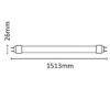 asal_0078_2 Tubo LED Asalite Vidrio G13 22W 2200Lm 3000K IP20 [ASAL-0078
