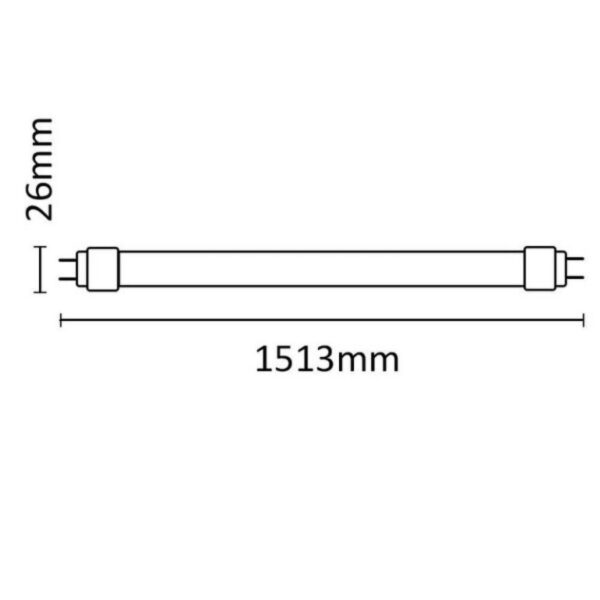 asal_0078_2 Tubo LED Asalite Vidrio G13 22W 2200Lm 3000K IP20 [ASAL-0078