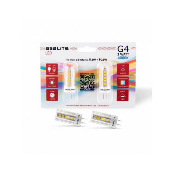 asal_0098_0 Bombilla LED Asalite G4 2W 220Lm 3000K IP20 [ASAL-0097