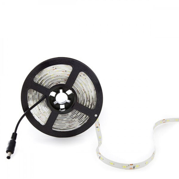 Tira de 300 LEDs 80W 4.400Lm CRI85 6000ºK SMD5630 12VDC x5M 40.000H [CA-PL219010-CW]-Blanco Frío