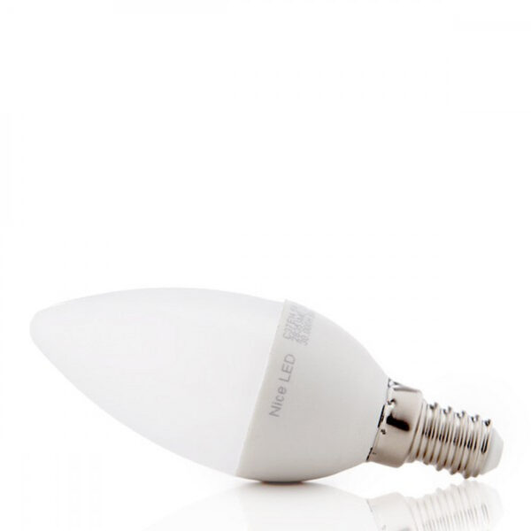Pack 10 Lámparas LEDs Vela 2835SMD E14 5W 410Lm 40.000H
