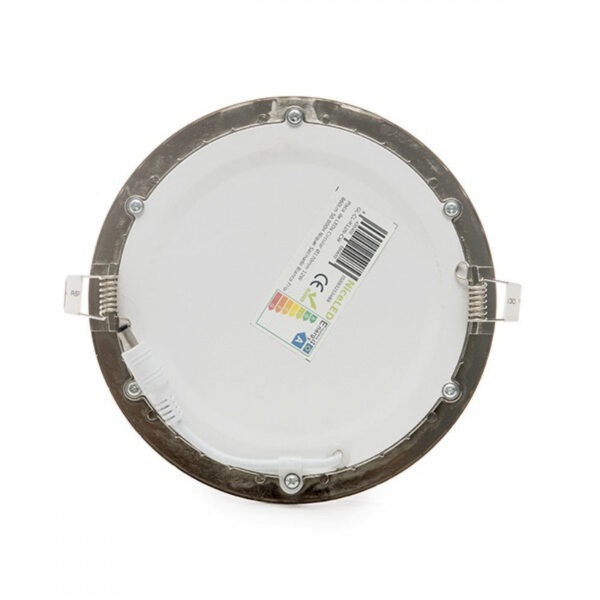 Placa LED 12W 1200Lm 6000ºK Circular Niquel Satinado 50.000H [GL-CL-R12N-CW]