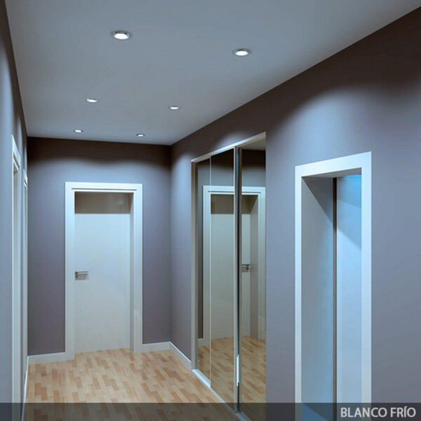 Foco Downlight LED 6W 600Lm 6000ºK Circular   Cristal Ø95Mm 40.000H [GR-MB01-6W-O-CW]