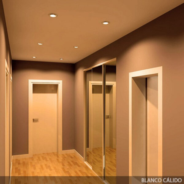 Foco Downlight LED 6W 600Lm 6000ºK Circular   Cristal Ø95Mm 40.000H [GR-MB01-6W-O-CW]