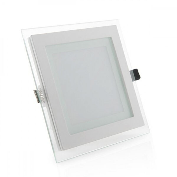Foco Downlight LED 12W 1200Lm 6000ºK Cuadrado   Cristal 40.000H [GR-MB02-12W-CW]