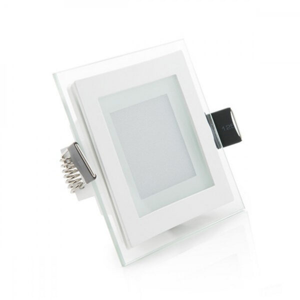 Foco Downlight LED 6W 600Lm 6000ºK Cuadrado   Cristal 40.000H [GR-MB02-6W-CW]