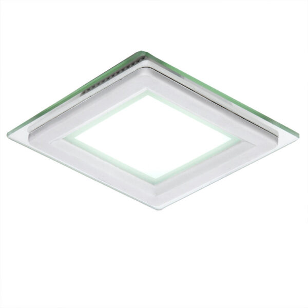 Foco Downlight LED 6W 600Lm 6000ºK Cuadrado   Cristal 40.000H [GR-MB02-6W-CW]