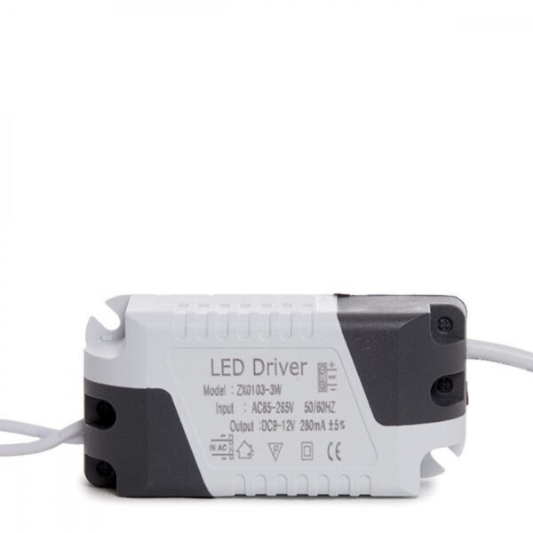 Placa LED 3W 300Lm 6000ºK Circular 40.000H [GR-RDP01-MP-3W-CW]