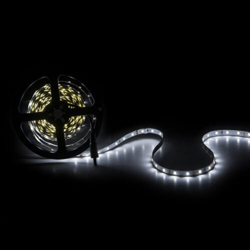 Tira de 300 LEDs 40W 4.000Lm CRI85 6000ºK SMD2835 24VDC IP20 x5M 40.000H [GR-RDT2835-60-24-CW]-Blanco Frío