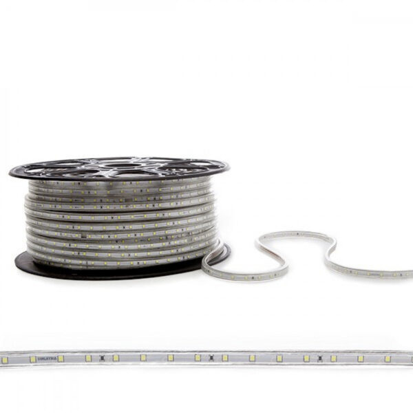 Tira de 60 LEDs/M 6W 360Lm 6000ºK SMD2835 220VAC IP65 x1M 40.000H  [HO283560220V5MM6LMCW]