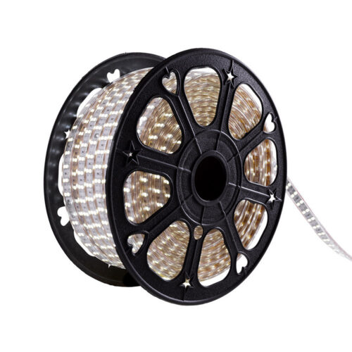 Tira de 120 LEDs/M 500W 1.000Lm 6000ºK SMD5050 220VAC IP65 x50M 40.000H  [HO-220-120-50M-CW]