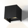 Aplique LED Exterior 2x5W 100Lm/W IP65 Negro 4000K [HO-APL06-IP65-B-W]