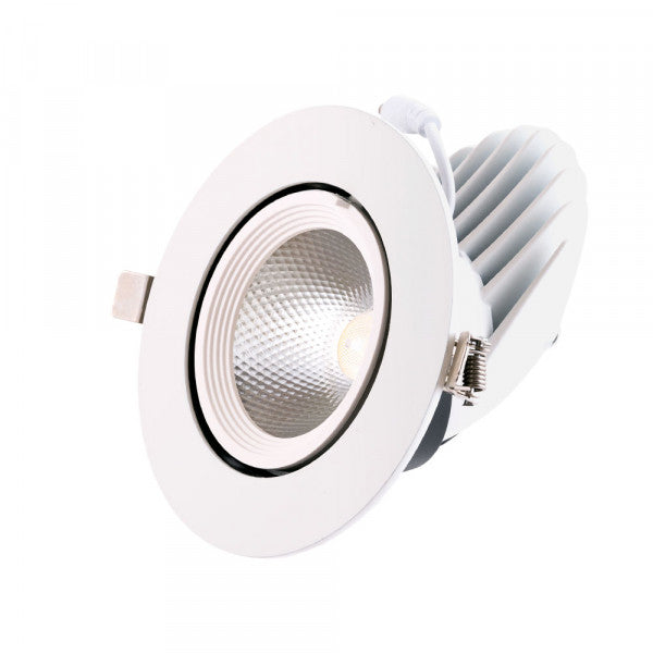Foco Downlight LED 30W 4500Lm 4000ºK Circular Orientable 40.000H [HO-COB-C-OR-30W-W]