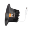 Foco Downlight Circular LED 9W 900Lm 6000ºK Anti-Deslumbrante UGR19 40.000H Negro