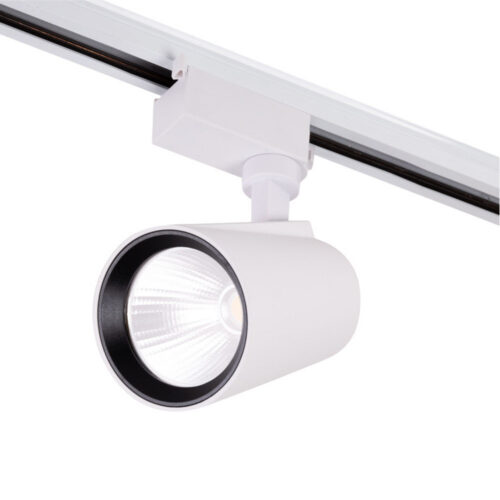 Foco de Carril LED 22W 1.980Lm CRI85 6000ºK Monofásico 40.000H [HO-FC-22W-W-CW