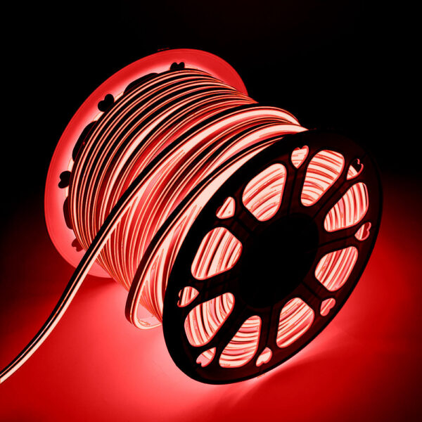 Tira LED Manguera "Neon Flex" 6W 6000ºK 220VAC 8x18mm Doble 120xSMD2835 6W/M x1M 40.000H  [HO-NSPVC8x16DOY220CW]
