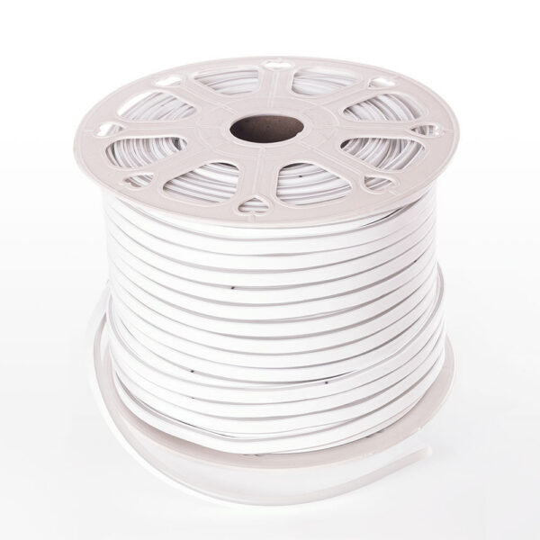 Tira LED Manguera "Neon Flex" 6W 6000ºK 220VAC 8x16mm Simple 120xSMD2835 6W/M x1M 40.000H  [HO-NSPVC8x16SOY220CW]