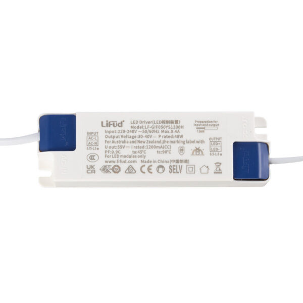 Panel LED 50W 5000Lm 6000ºK 120X30Cm   40.000H Driver Lifud [HO-PBD-30120-LI-CW]
