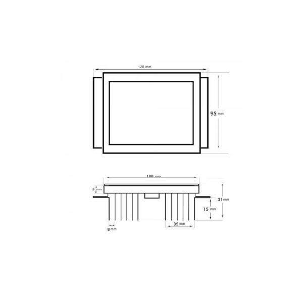 Módulo Óptico LED 40W 5.400Lm Bridgelux  para Farola 60,000H