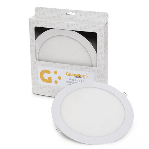 Placa LED 18W 1409Lm 6000ºK Circular Estuche Personalizado 40.000H [JL-GP-LZ-3-M-CW-EP01]