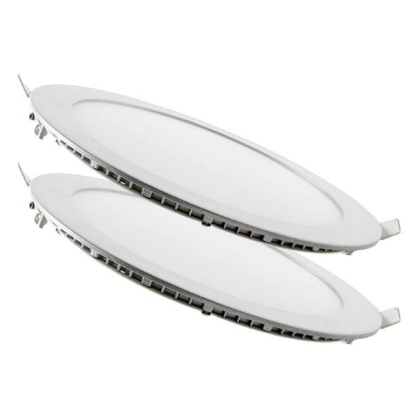 Pack 2 Placas LED 18W 1800Lm 6000ºK Circular 40.000H [JL-GP-LZ-3-M-CW-PK2-AP]