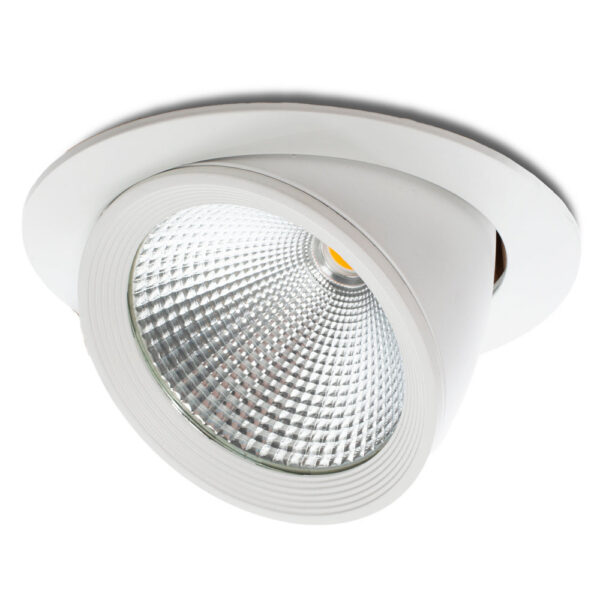 Foco Downlight LED 30W  3000Lm 4200ºK Orientable UGR17 50.000H [JW-30W-G-W]
