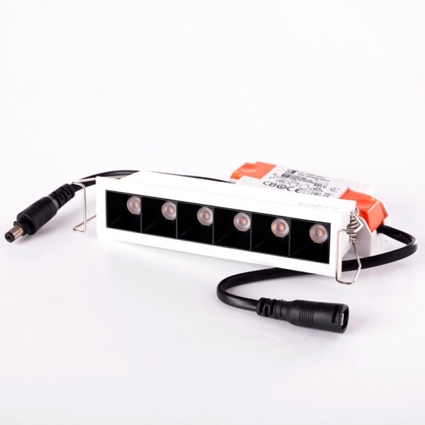 Foco Downlight LED 8W 612Lm 4200ºK Rectangular PRO SMD3030 50.000H [JW-8W-M-W]