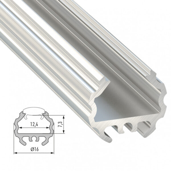 Perfíl Aluminio Tipo MICO 2,02M - Bruto