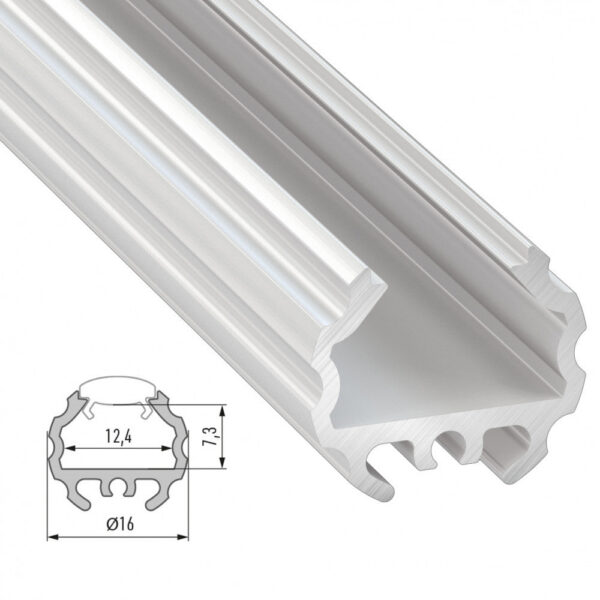 Perfíl Aluminio Tipo MICO 2,02M - Bruto