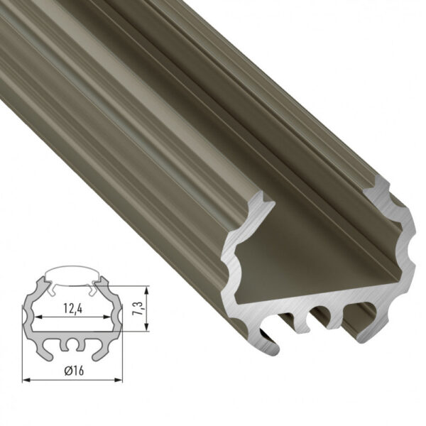 Perfíl Aluminio Tipo MICO 2,02M - Bruto