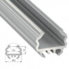 Perfíl Aluminio Tipo MICO 2,02M - Bruto
