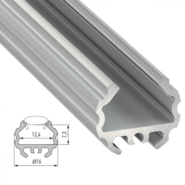 Perfíl Aluminio Tipo MICO 2,02M - Bruto