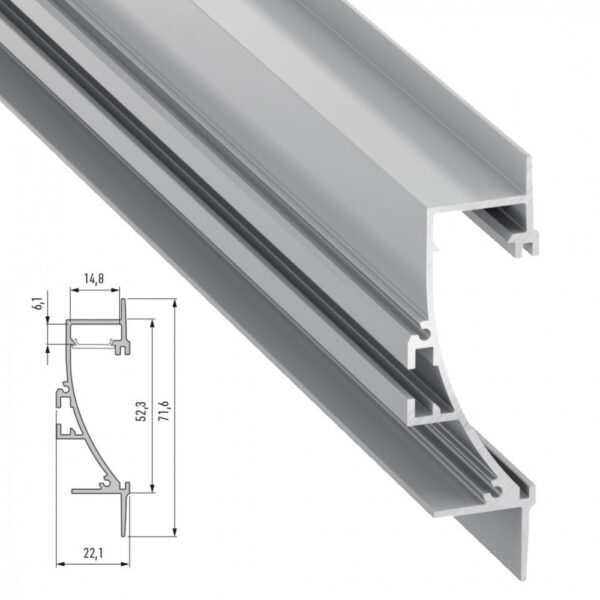 Perfíl Aluminio  TIANO 2,02M