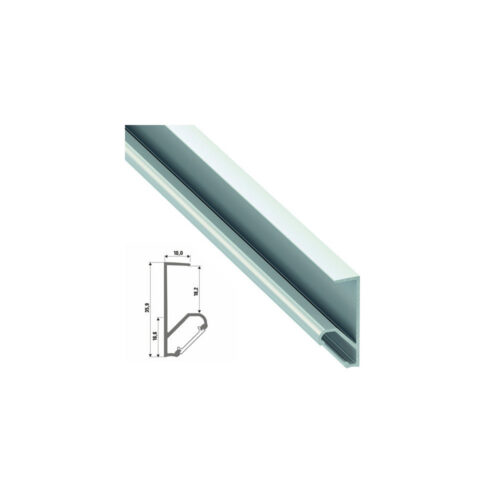 Perfíl Aluminio Tipo Q18 2,02M