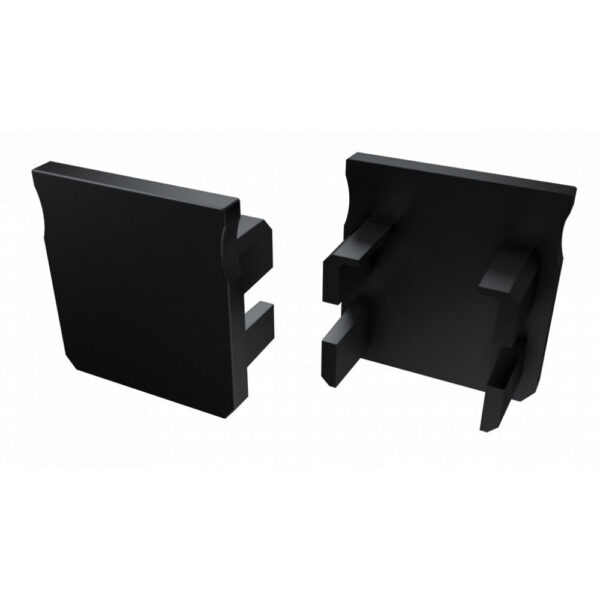 ll_12_0091_00_2 Tapón Final Perfíl Tipo Y - Plástico Blanco-Con Agujero