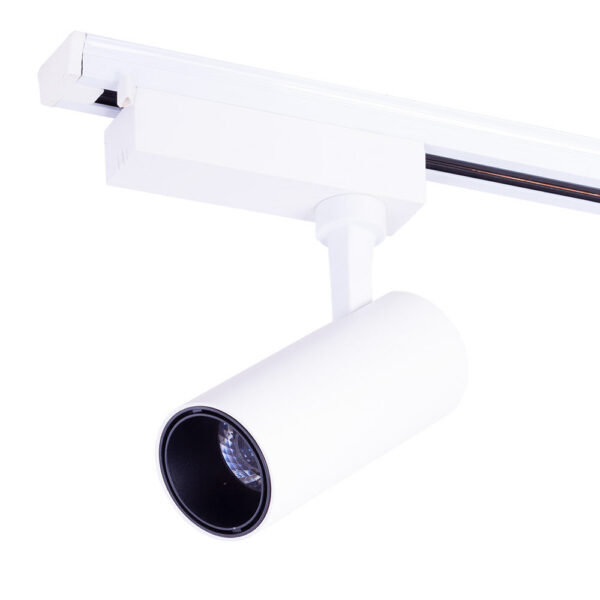 Foco de Carril LED  20W 2000Lm CRI85 4200ºK Lumiastra Monofásico 40.000H [LUM-ATB060012-W-W