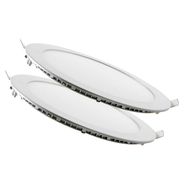 Pack 2 Placas LED 20W 2000Lm 6000ºK Circular 40.000H [PE-1011P2-CW]